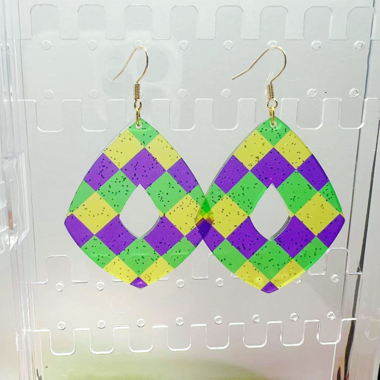 Wholesale Carnival Personality Earrings Wholesale Diamond Water Drop Hat Various Geometric Earrings