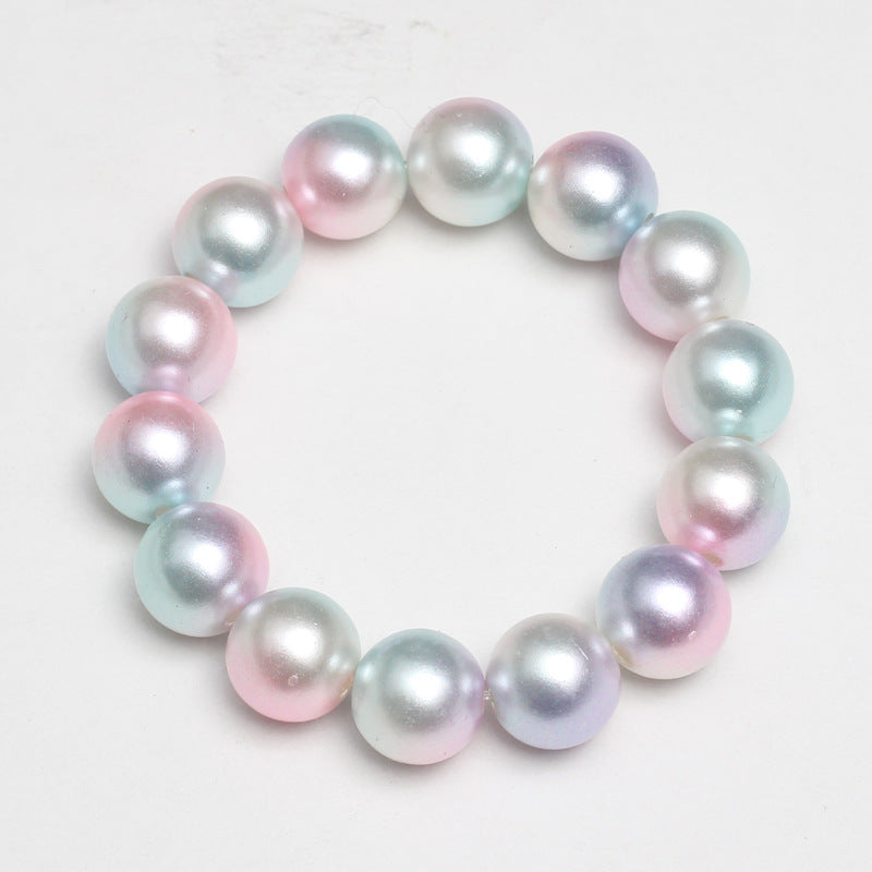 Wholesale Multicolored Pearl Children Beaded Bracelet