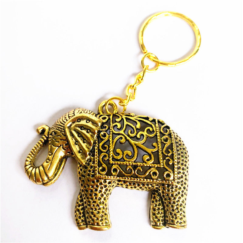 Wholesale Alloy Vintage Elephant Key Ring