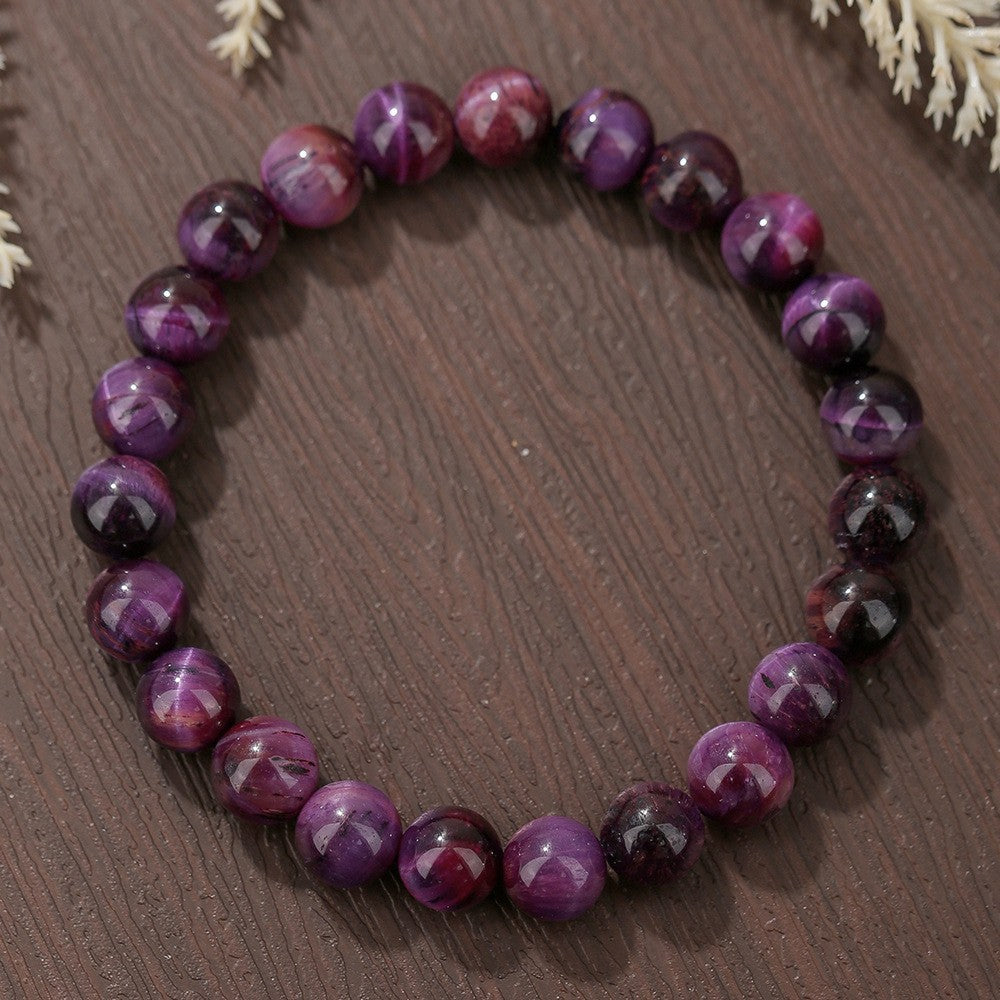 Wholesale Natural Crystal Bracelet 8mm temu Heyen Explosions Stretching Line Tiger Eye Bracelet