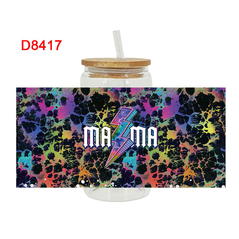 Wholesale Flower Mother's Day 16oz Cup UV DTF Wraps