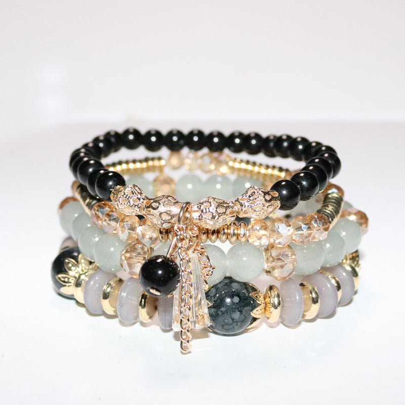 Wholesale Bohemian Multi-layered Crystal Temperament Exotic Fashion Bracelet