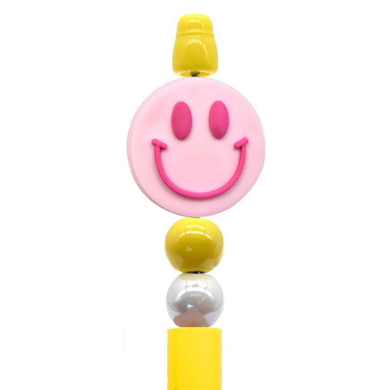 Wholesale Smiley face series cartoon flower Focal Beads