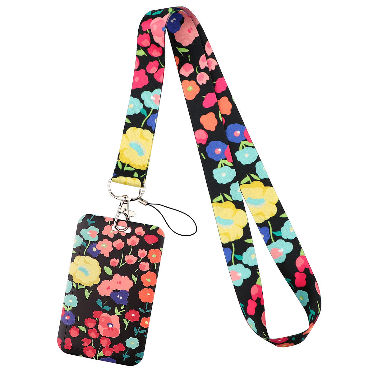 Wholesale Sunflower Daisy Flowers Mobile Phone Lanyard Card Holder Keychains