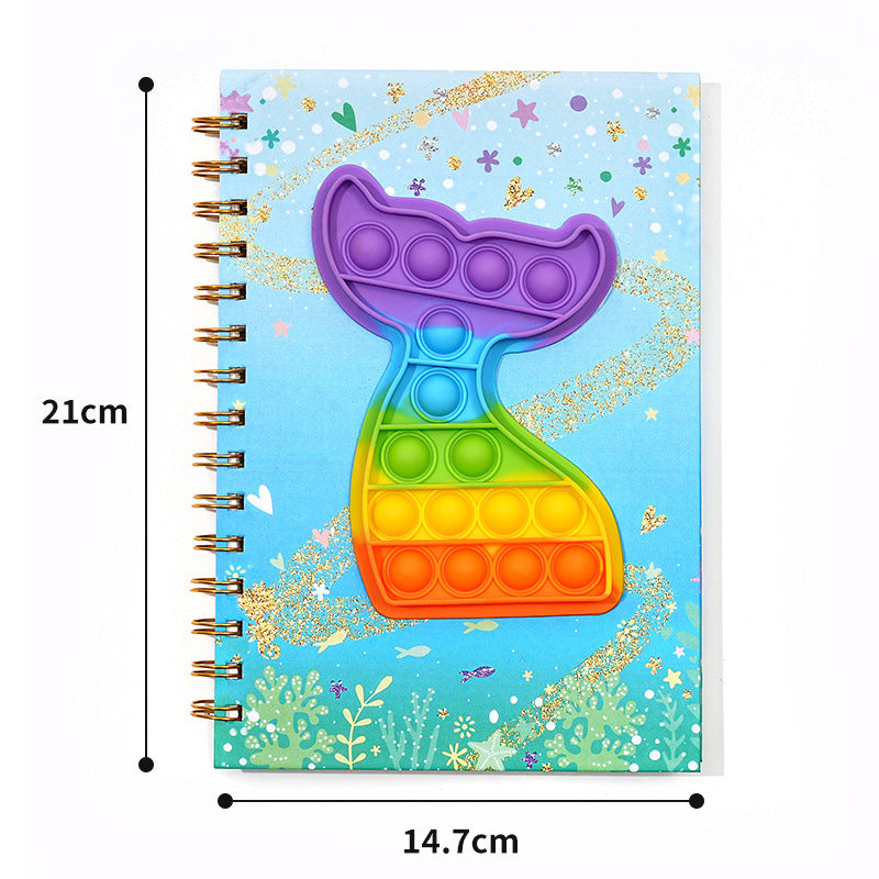 Wholesale Bubble pop Coil Book Decompression Silicone Book