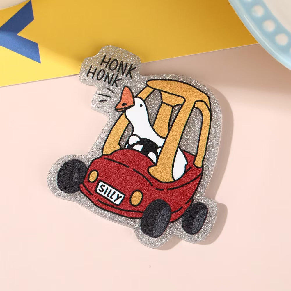 Wholesale 10pcs Funny animal cartoons Acrylic Flatback