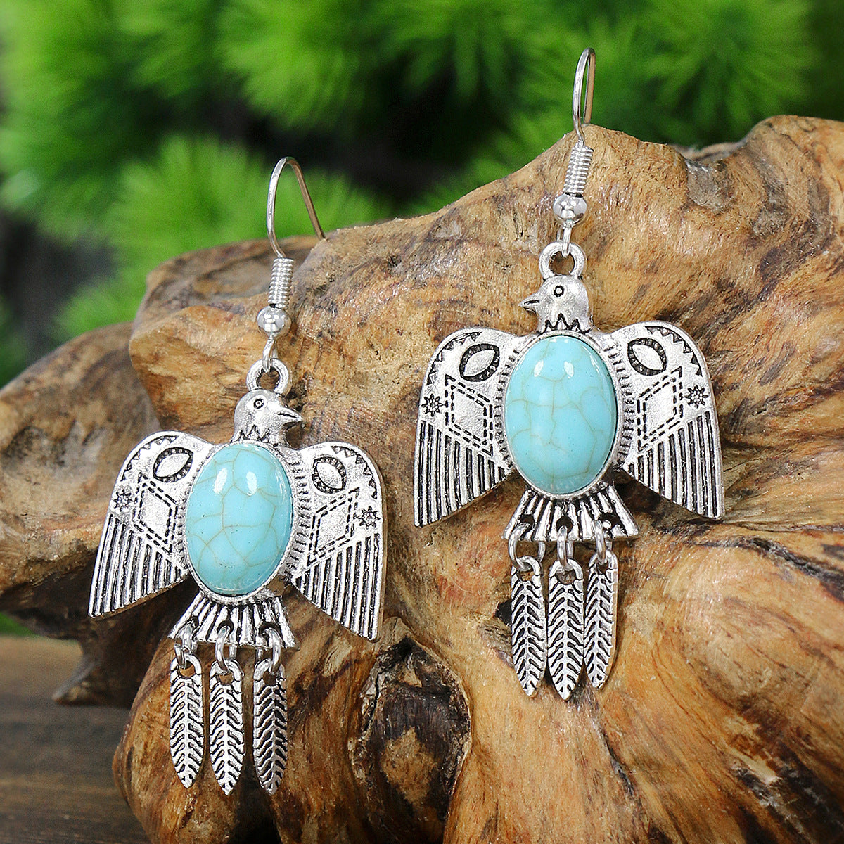 Wholesale Bohemian Fashion Teardrop Shape Vintage Long Earrings