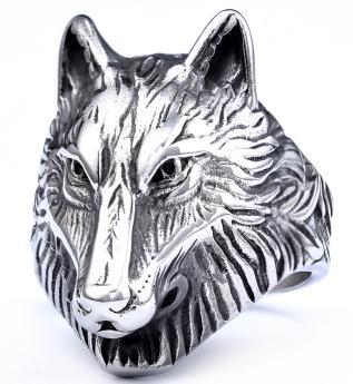 Wholesale  Simple Retro Punk Goethe Ring Titanium Steel Rust-free Fashion Jewelry Ring Pendant