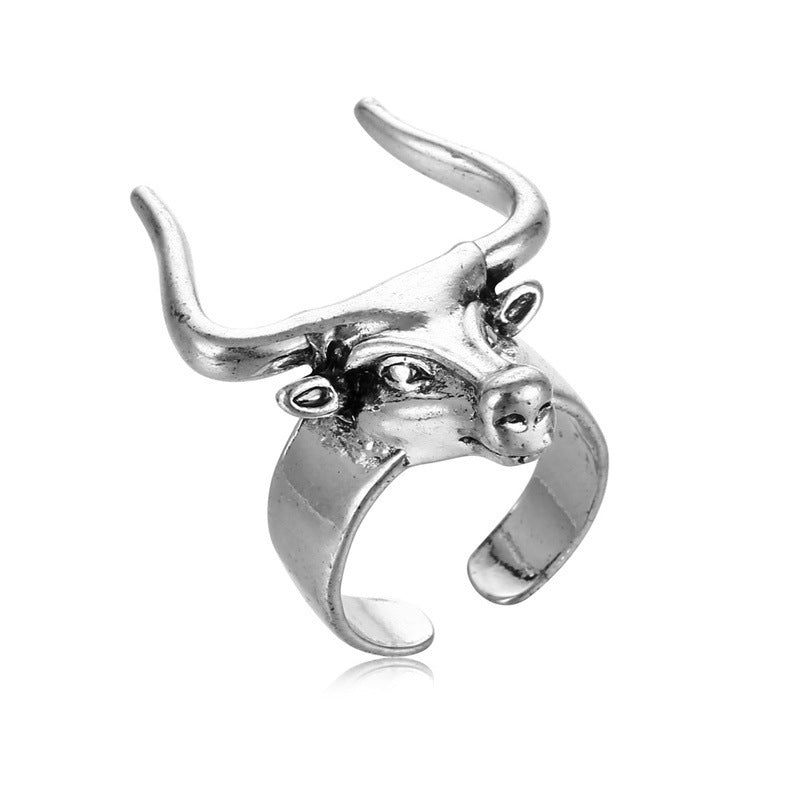 Wholesale Gothic Punk Exaggeration Alloy Adjustable Rings