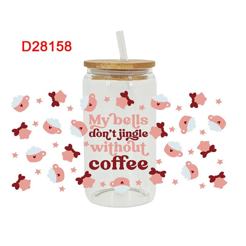 Wholesale Coffee Bean Beverage Series 16oz Cup UV DTF Wraps