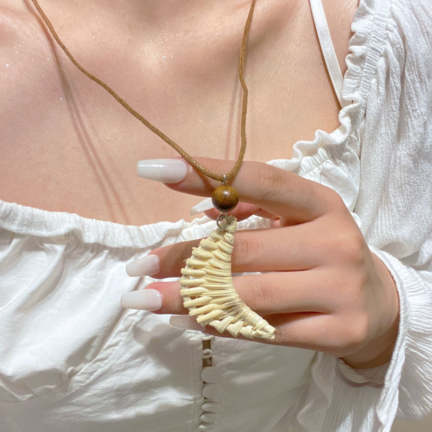 Wholesale Trendy Summer Vacation Hand Knit Raffia Flower Earrings For Women Golden Yellow Fashion Accessory Resale Gift