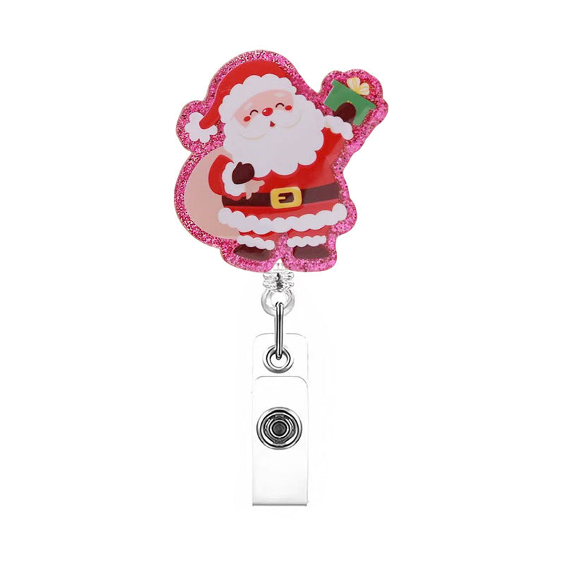 Wholesale Christmas cartoon gift Badge Reels