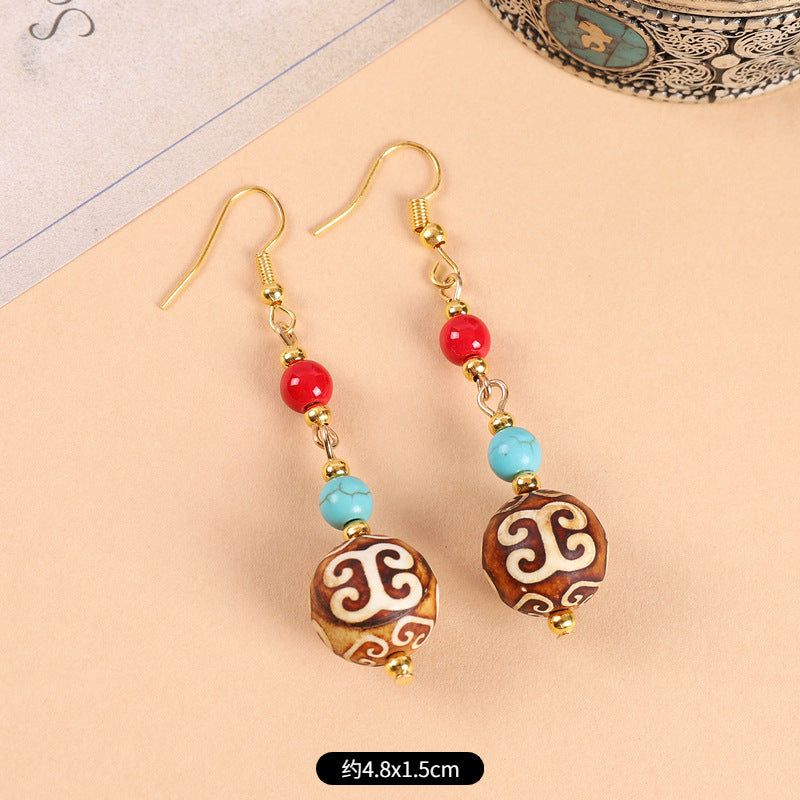 Wholesale Ethnic Style Retro Art Earrings