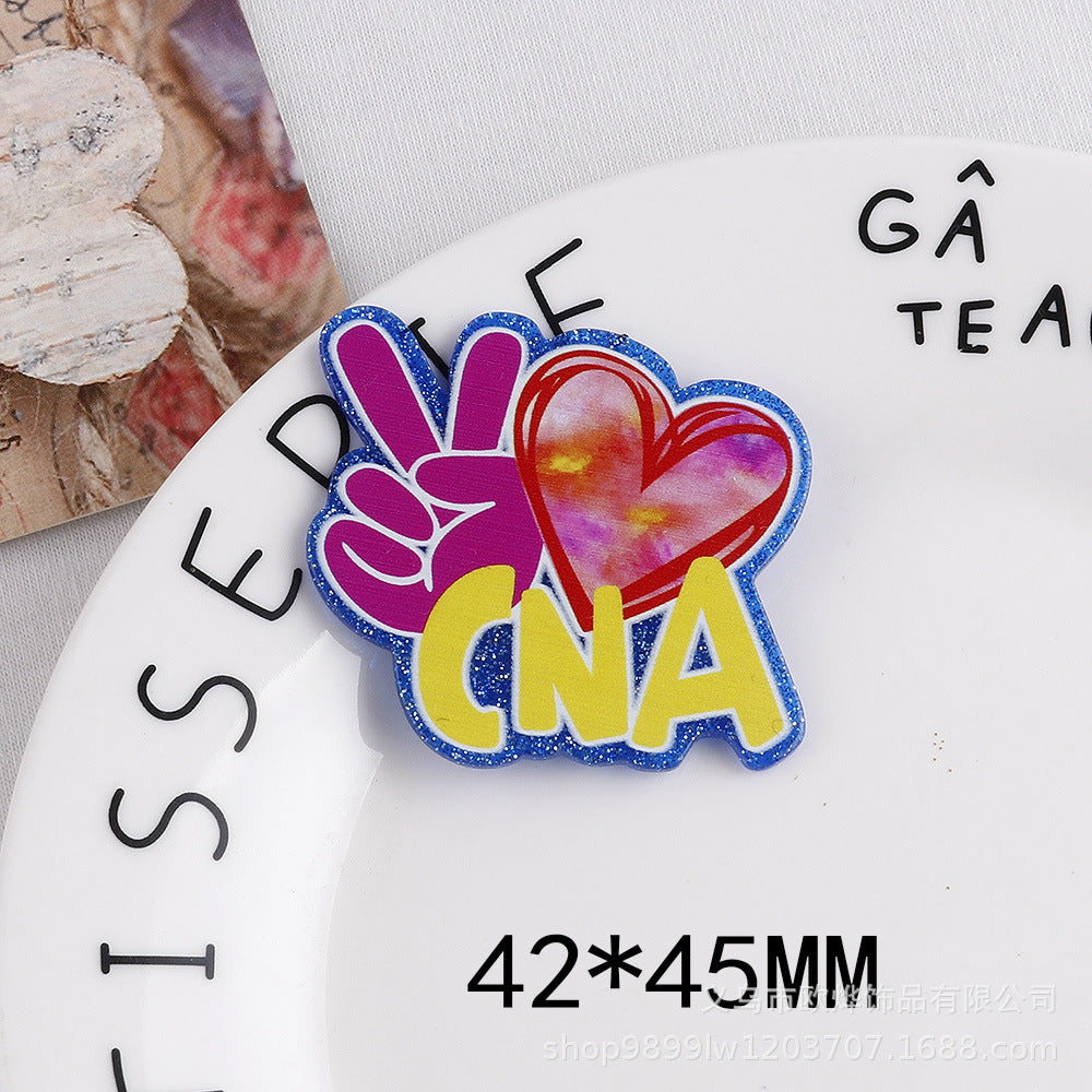 Wholesale 10PCS FlatBack Cartoon Pills Clothes Bottle Pins Cute Things DIY Acrylic Patch