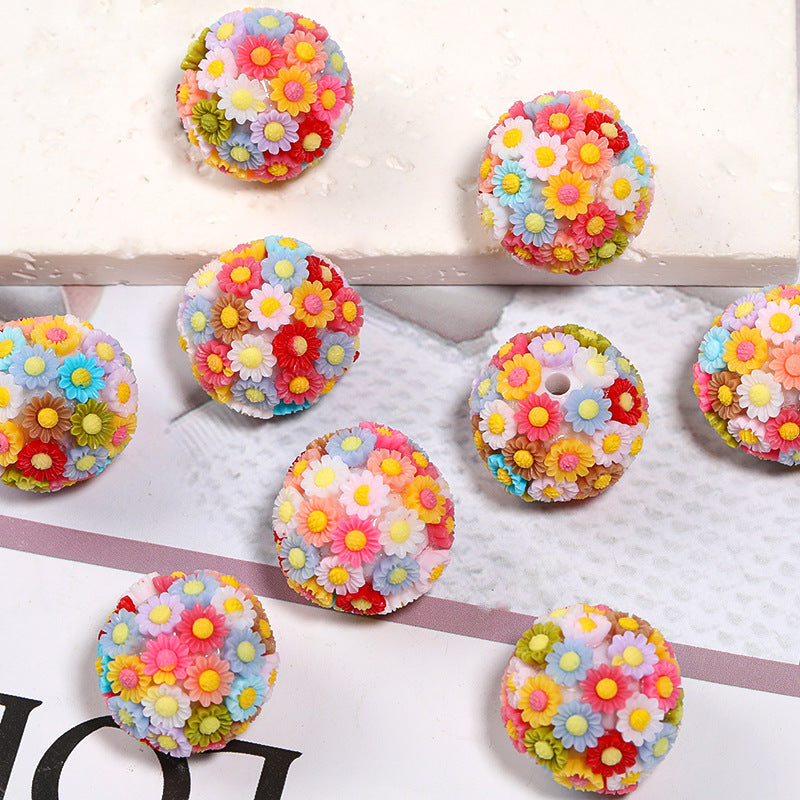 Wholesale 10PCS DIY Acrylic Flower Ball Balls