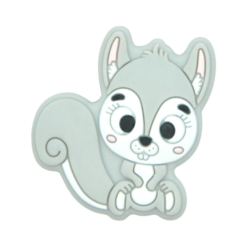 Cuentas de silicona de ardilla de 100 piezas al por mayor