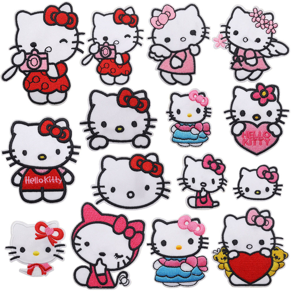 Wholesale DIY patchs cute cat patch children' s clothing bag OLY Exclusive