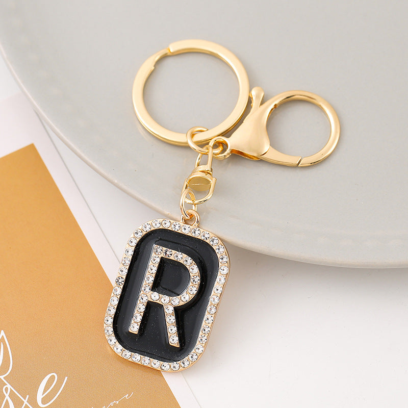 Wholesale Creative 26 English Letters Zinc Alloy Keychain