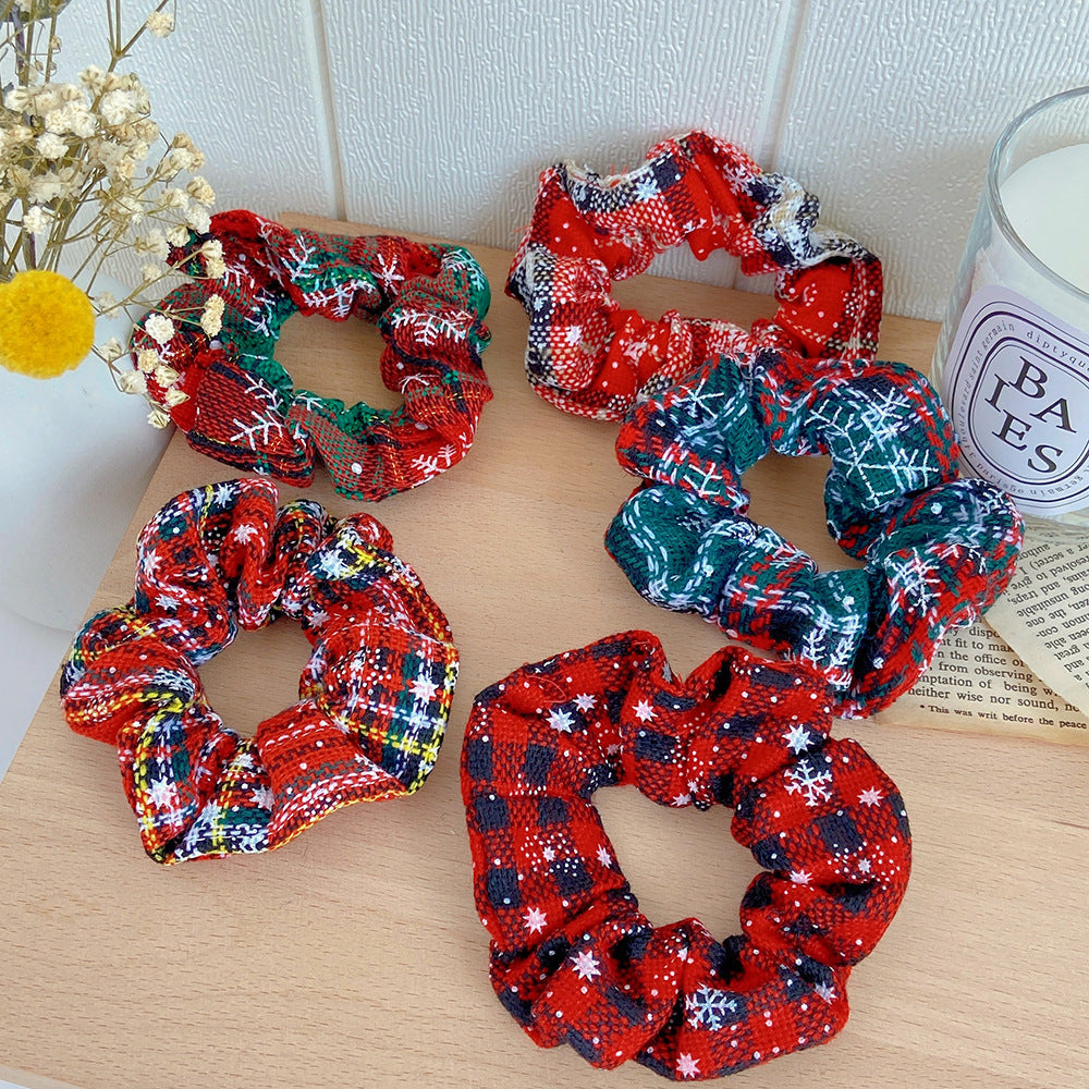 Wholesale Christmas Autumn/Winter Fabric Hair Scrunchies