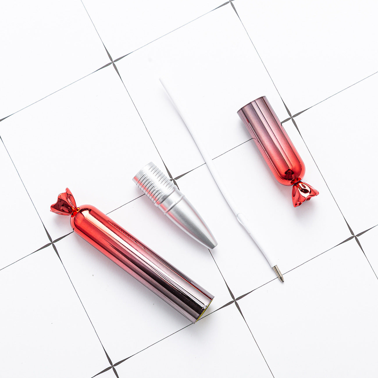 Bolígrafos de bolsillo de plástico en forma de dulces al por mayor