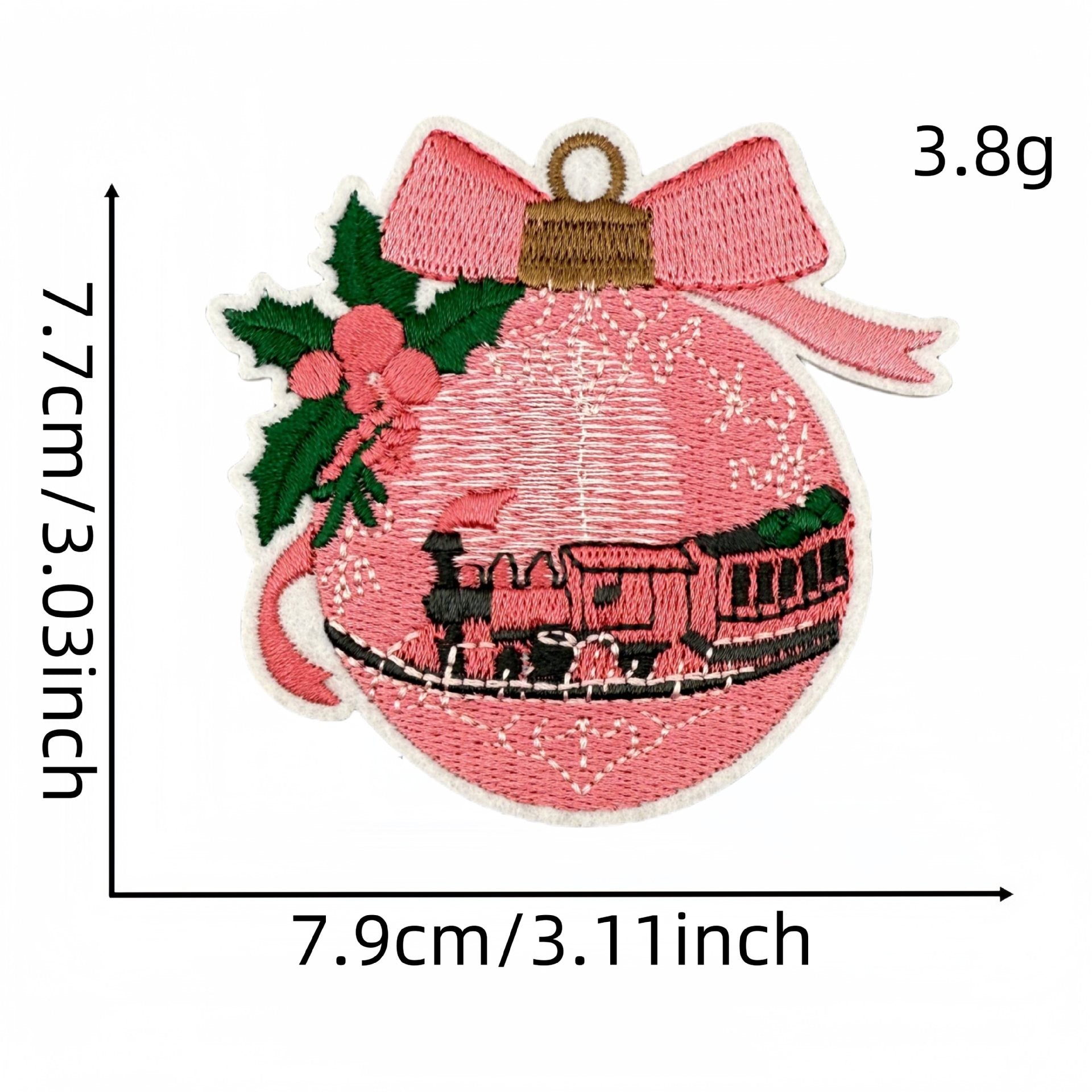 Wholesale Pink Cartoon Christmas Embroidery DIY Patches