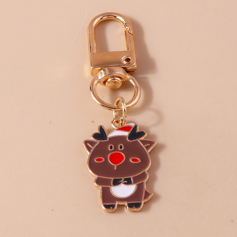 Wholesale Christmas Zinc Alloy Cartoon Keychain