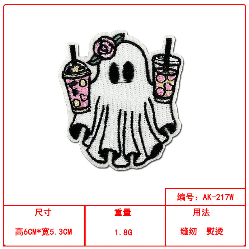 Wholesale Ghost Witch Embroidered Patch