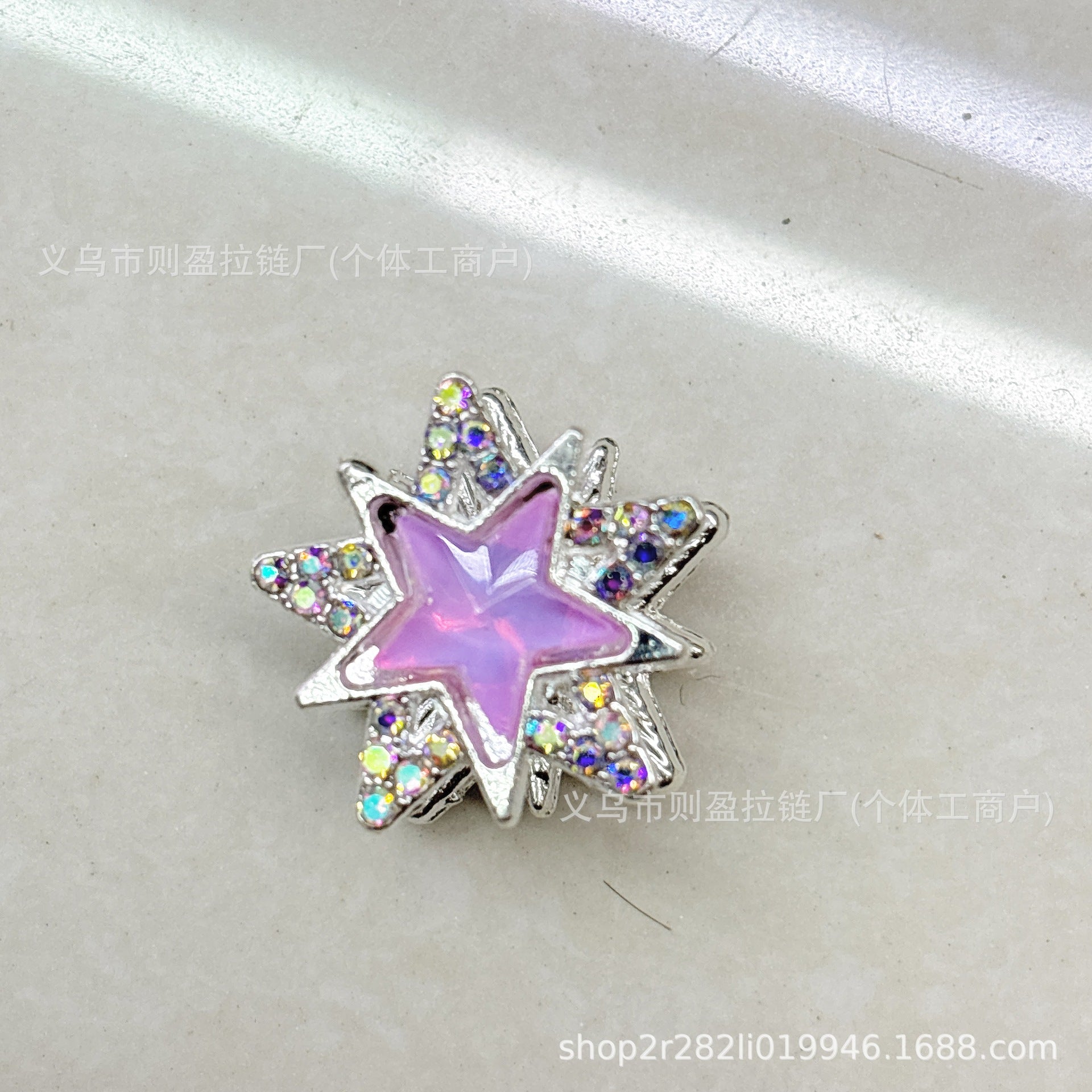 Wholesale 20pcs DIY Heavy Industry Alloy Nepal Double sided Zircon Star DIY Beads