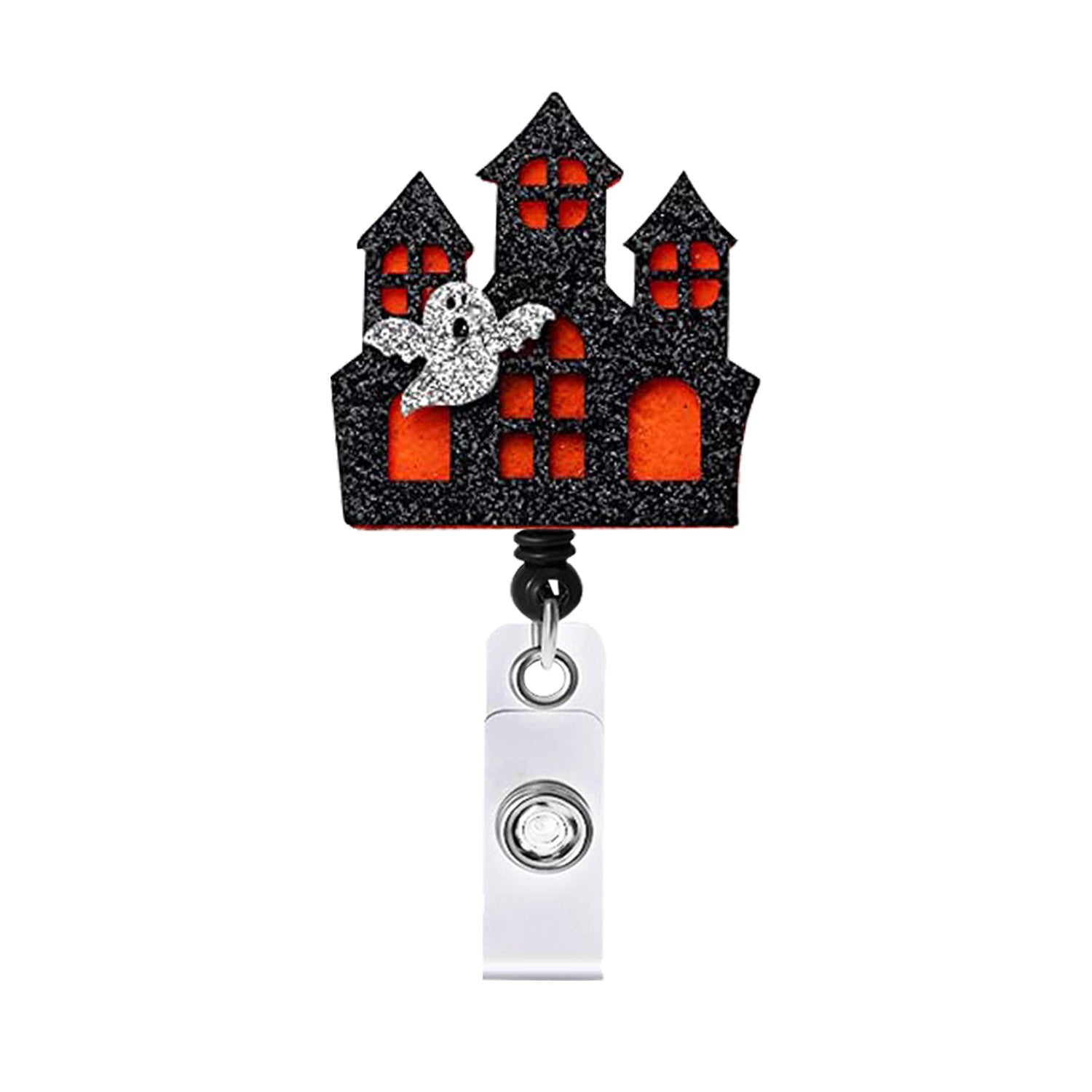 Wholesale Halloween Retractable Swivel Easy Pull Felt Telescoping Keychain