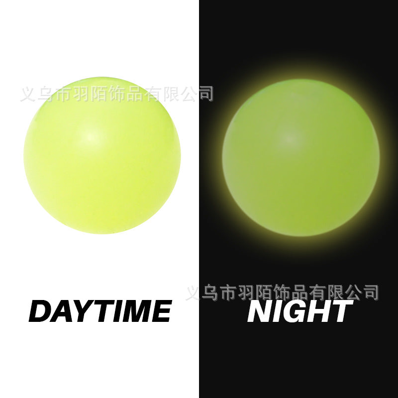 Wholesale 50pcs Luminous Round Beads Silicone Beads Jewelry Accessories Loose Beads