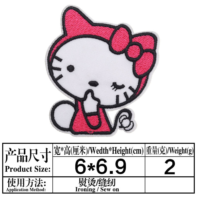 Wholesale DIY patchs cute cat patch children' s clothing bag OLY Exclusive