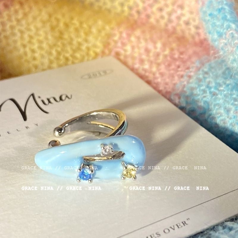 Wholesale Dopamine colorful beaded earrings