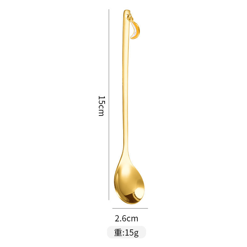 Wholesale spoon creative fruit jewelry pendant spoon coffee spoon