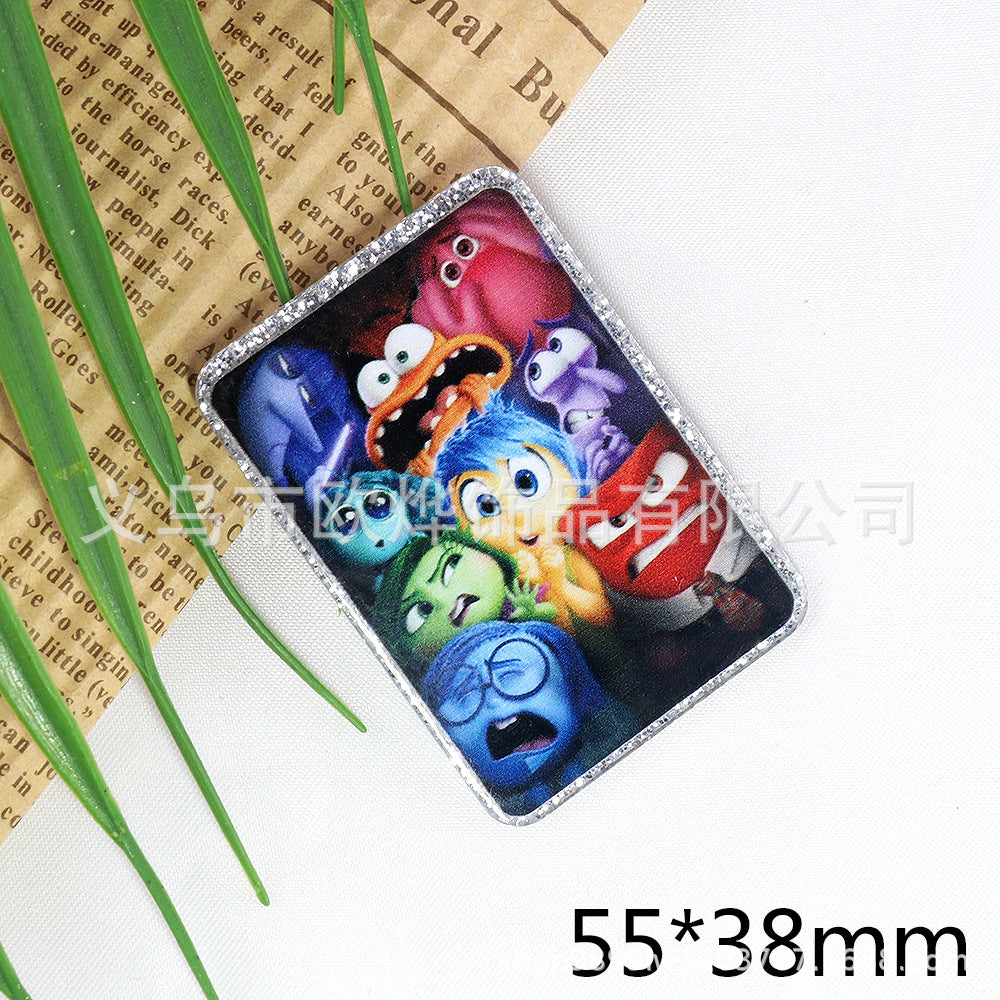 Wholesale 10pcs/pack  Pink and blue double-mirror skull organ  Acrylic Flatback OLY Exclusive