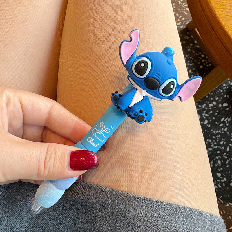 Wholesale Cute cartoon character funny doll pen black click ballpoint pen