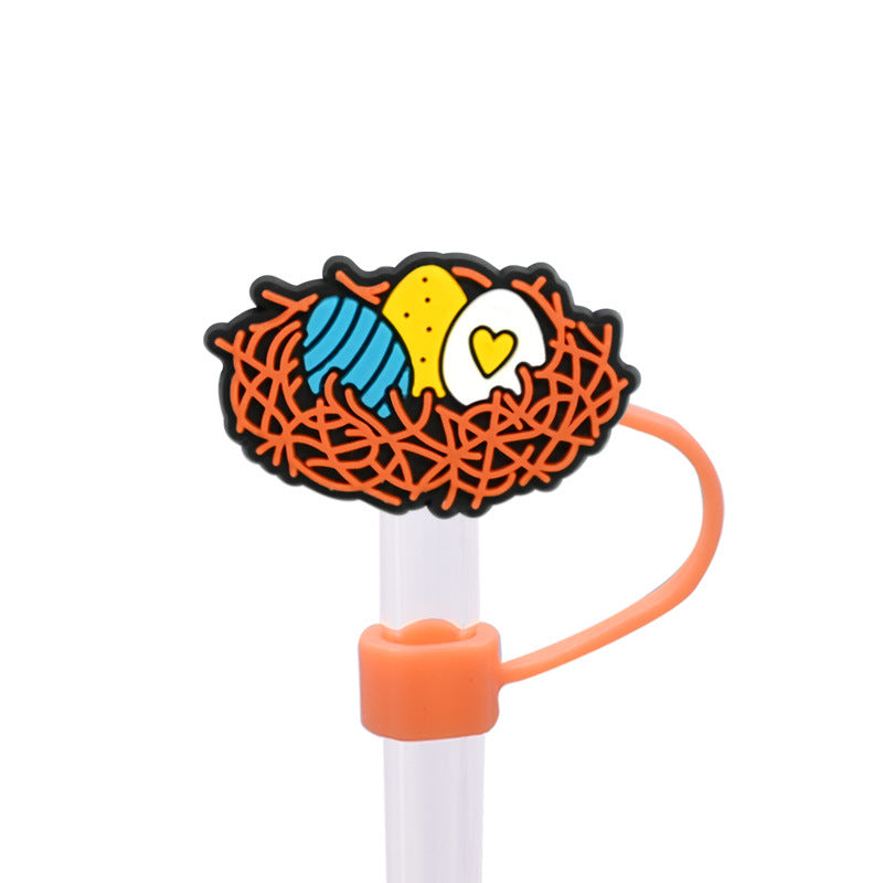 Wholesale Random 100 pcs 10M Easter  dust plug straw hat creative DIY cup