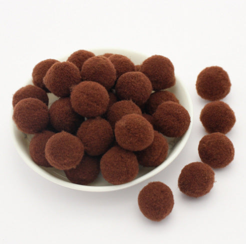 Wholesale 10MM diy handmade materials headdress accessories high elastic wool ball colorful wool ball NO HOLE