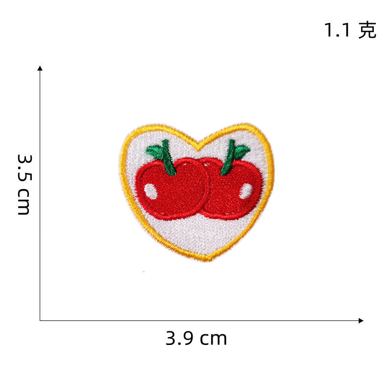 Wholesale Cartoon Heart Fabric Embroidery Patch