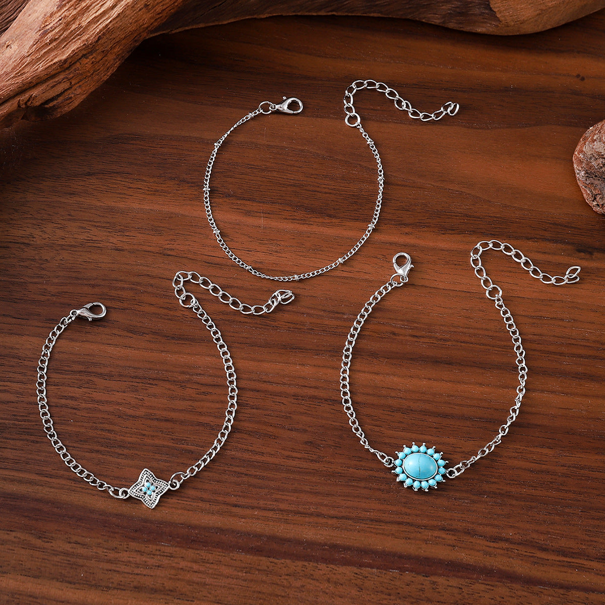 Wholesale Vintage Bohemian Style Faux Turquoise Bracelet