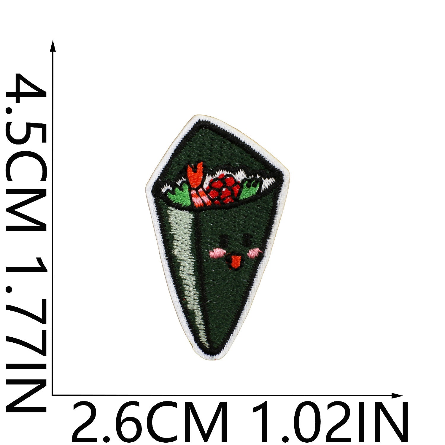 Wholesale Cartoon Salmon Sushi Embroidered Patch For Clothing DIY Decorative Accent