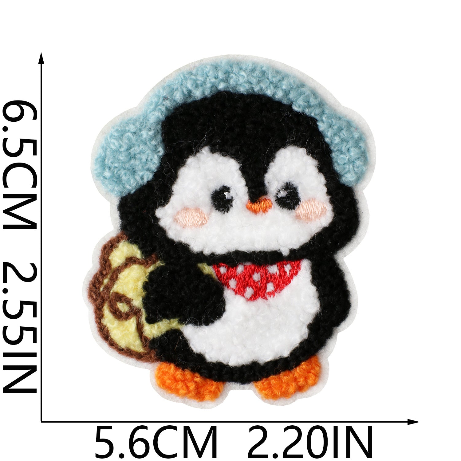 Wholesale Trendy Cute Bathing Penguin Embroidered Patch Iron On No Sew For Clothing Bags DIY Gift
