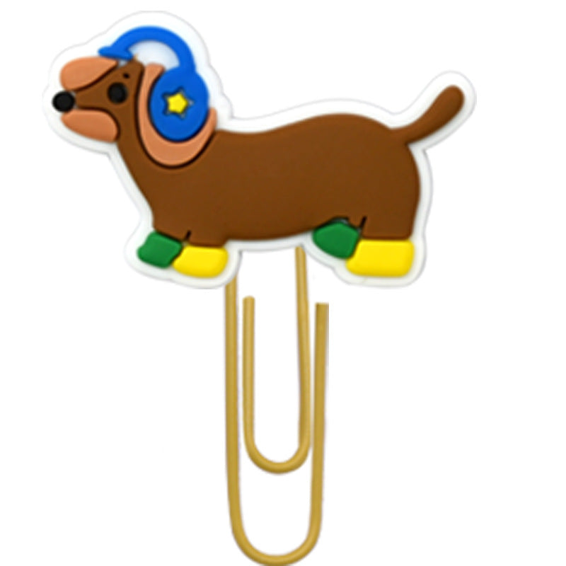 Wholesale  Random 50pcs/pack  Cartoon Sausage Dog Bookmark