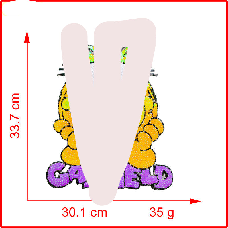 Wholesale  Valentine's Day Bead Embroidery Jewelry Sequin Embroidery Patch Cloth Stickers Clothing Accessories Factory Direct Supply