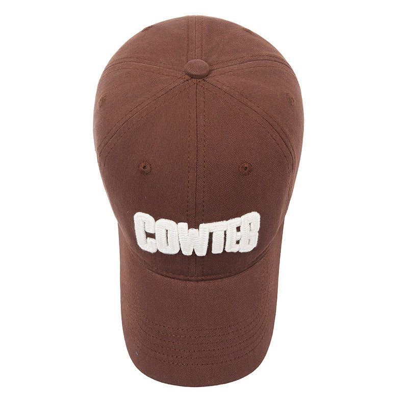 Wholesale Sunscreen Face-enhancing Small Letter Baseball Cap