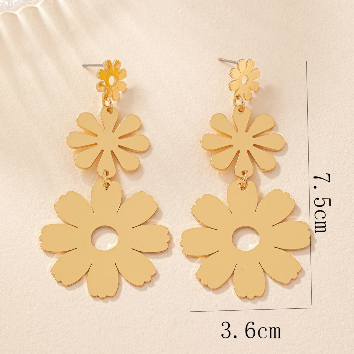 Wholesale Flower Alloy Earrings
