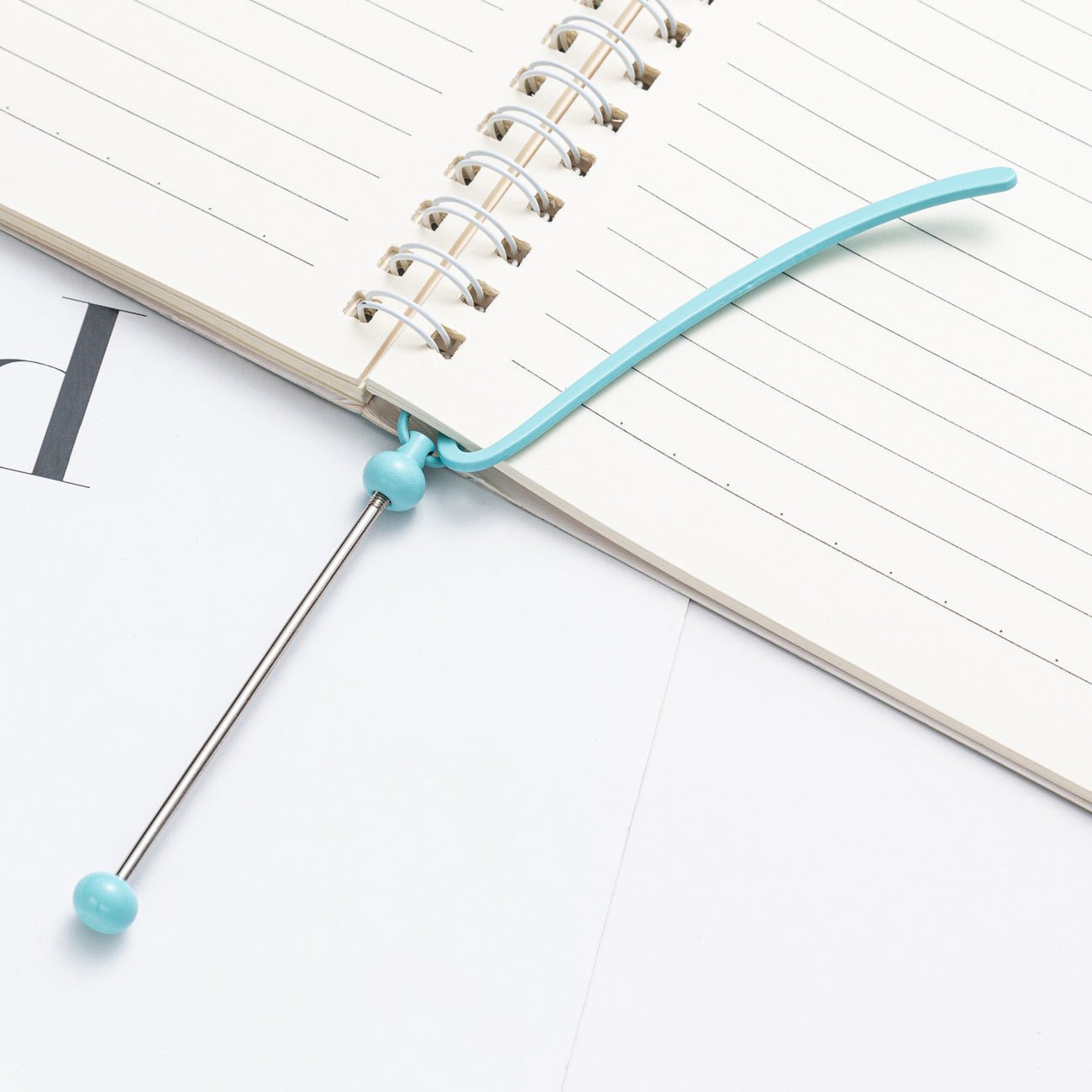 Wholesale Solid Color Beadable Bookmarks Metal DIY for Beadable Bar