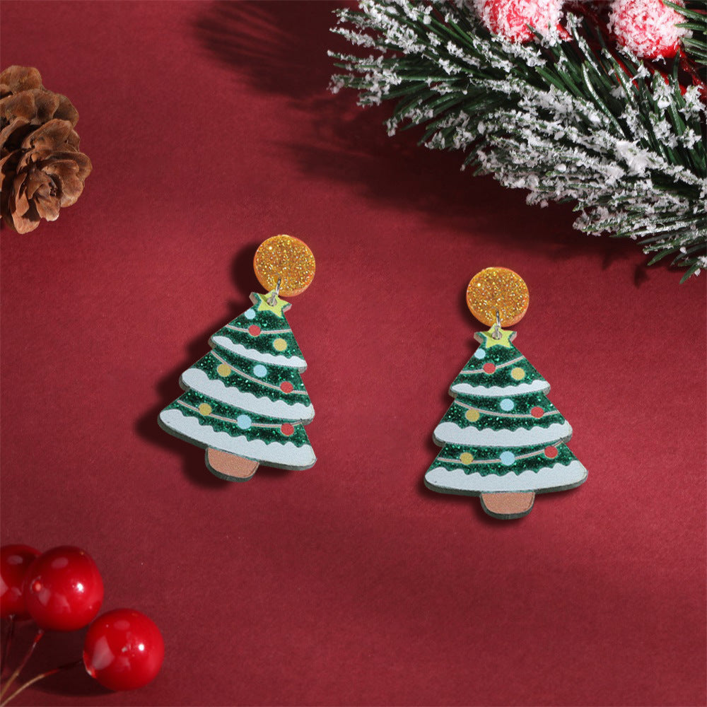 Wholesale Christmas Tree Earrings