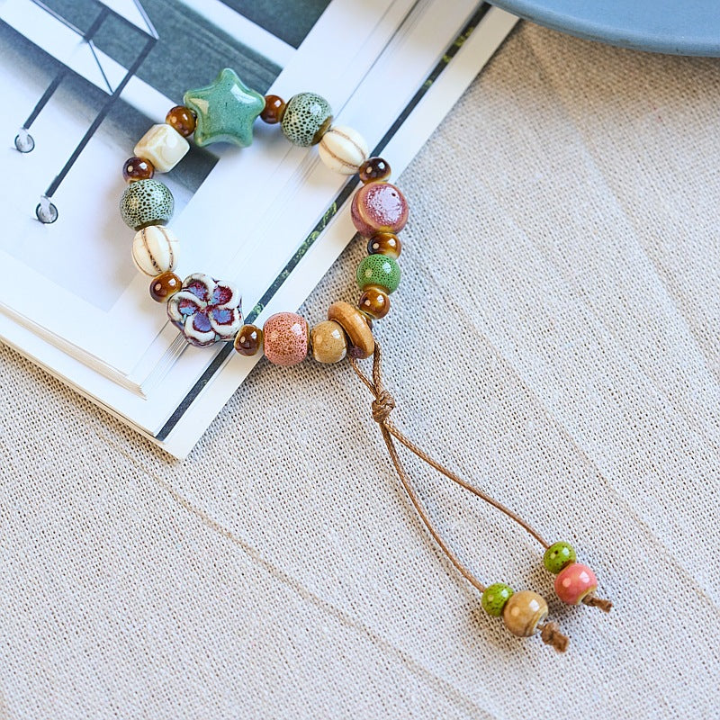 Wholesale Jingdezhen Ceramic Versatile High-end Literary and Ancient Style Bracelet