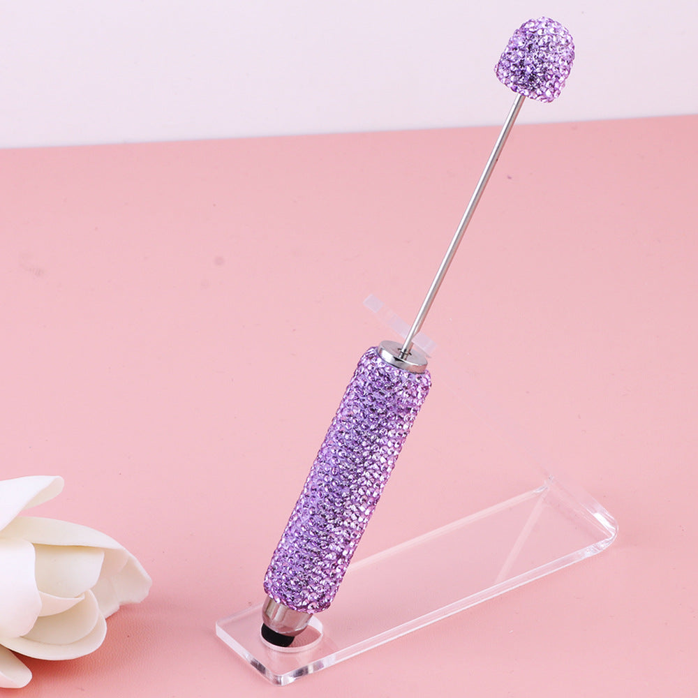 Wholesale  Live Hot Selling Color Touch Screen Pen Drill Pen Ceramic Mud Full Diamond Beaded Pen DIY Beaded Ballpoint Pen Heavy Industry Pen