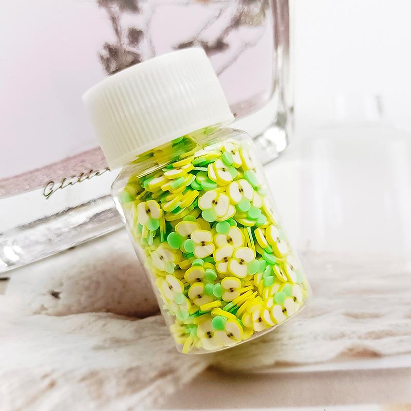 Wholesale Fruit clay slices 20ml small bottle 15g